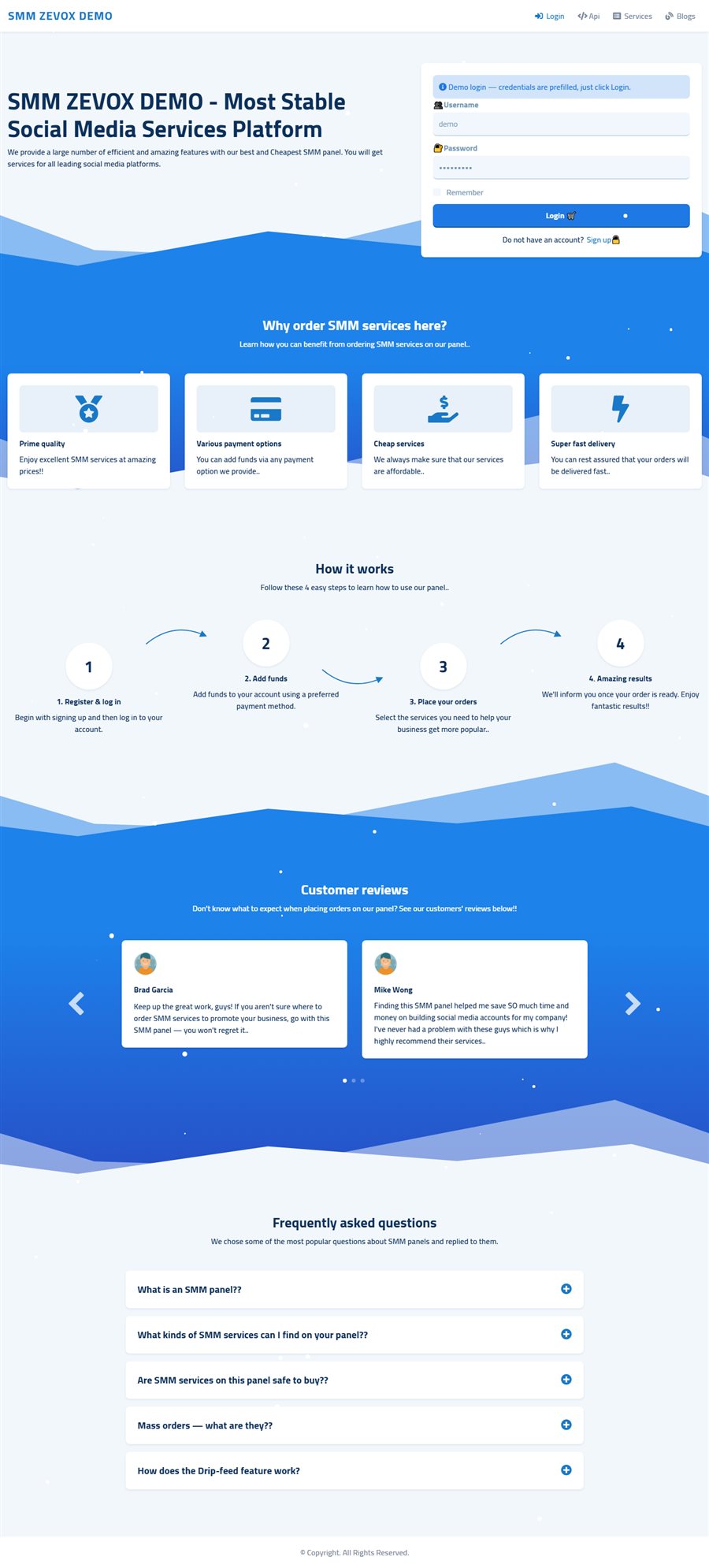 Simplify theme homepage preview — scroll to see the full page